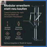 Hegren TALMA 62CT Convertible Tower: Grafik zur Erweiterung des Reformers mit Tower-Funktion
