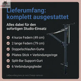 Hegren TALMA 62CT Convertible Tower: Grafik zum Lieferumfang mit Federn, Gurten und Stick