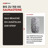 Frage und Antwort zu HUUM HIVE Mini 9 Saunaofen: Was brauche ich zusätzlich zum Ofen?