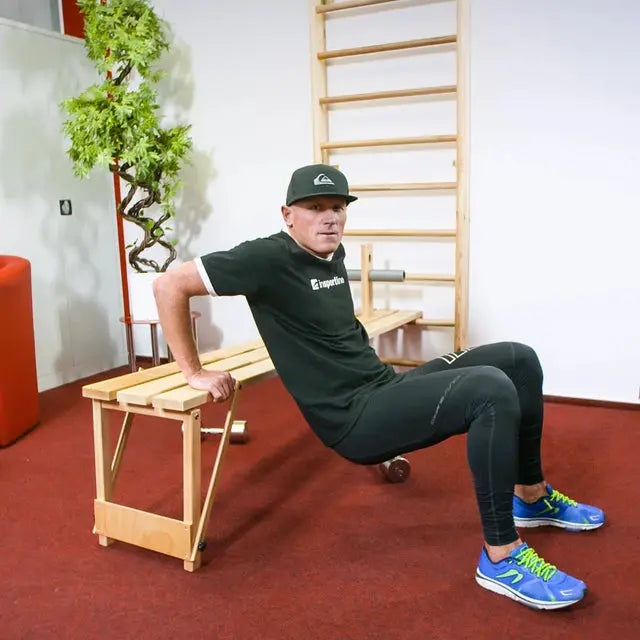 inSPORTline Wall Bars Directline 190 × 65 cm Beech Wood Home Gym InSportLine