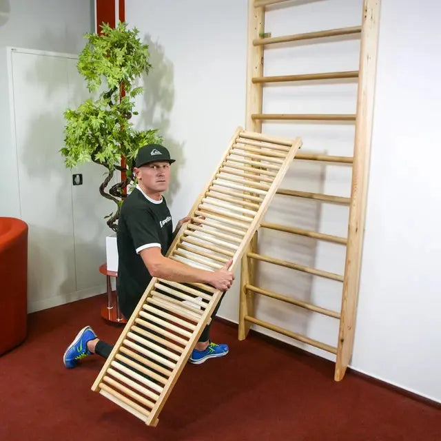 inSPORTline Wall Bars Directline 190 × 65 cm Beech Wood Home Gym InSportLine
