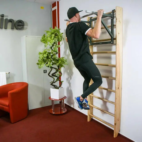 inSPORTline Wall Bars Directline 190 × 65 cm Beech Wood Home Gym InSportLine