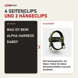 Frage und Antwort zu Iron Neck Alpha Harness Nackengeschirr: Was ist beim Alpha Harness dabei?