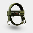Iron Neck Alpha Harness Nackengeschirr, Geschirr grün Frontalansicht