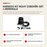 Iron Neck Harness Kit Heavy Zubehör-Set mit 4 Merkmalen: 35-lb-Widerstandsband, Türanker für Training an jeder Tür, Cinch-Anker für Rack oder Pfosten, Tragetasche mit Kordelzug