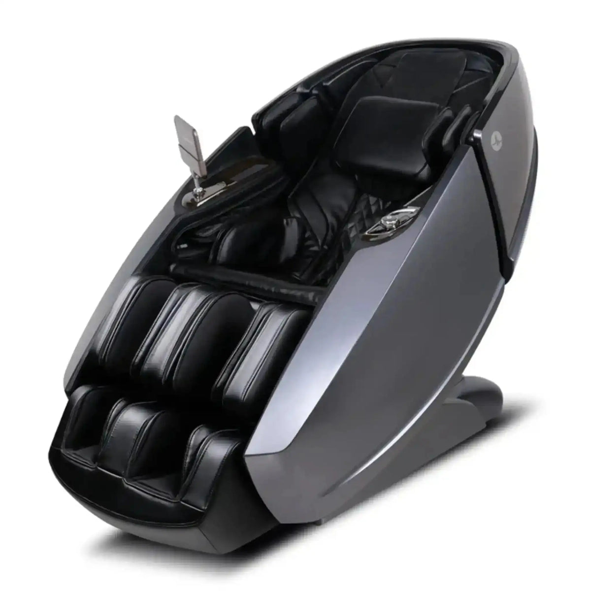NAIPO Model L Space Capsule Massagesessel, Schrägansicht in Schwarz