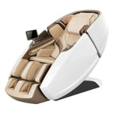 NAIPO Model L Space Capsule Massagesessel, Seitenansicht in Weiß und Beige