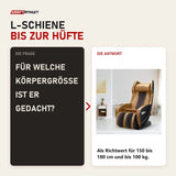 Frage und Antwort zu NAIPO Model U ClassicSwing 1900 Massagesessel: Für welche Körpergröße ist er gedacht?