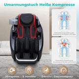 NAIPO S61 4D Massagesessel, Frontansicht mit Darstellung der Wärmekompresse an Rücken und Taille