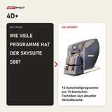 Frage und Antwort zu NAIPO SkySuite S80 Massagesessel: Wie viele Programme hat der SkySuite S80?