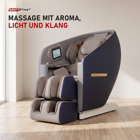 NAIPO SkySuite S80 Massagesessel in einem hellen Wohnzimmer