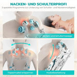NAIPO Tai Chi Flow P50 Massagesessel, Grafik mit Detailansichten der Massageköpfe im Nacken- und Schulterbereich
