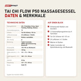Technische Daten und Merkmale von NAIPO Tai Chi Flow P50 Massagesessel als Tabelle