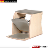 "Elina Pilates Wunda Chair – Compact and ergonomic Pilates chair for core strength and stability training."


