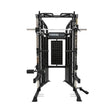 Force USA G6 All-In-One Trainer featuring power rack, Smith machine, and dual weight stacks.