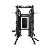 Force USA G6 All-In-One Trainer featuring power rack, Smith machine, and dual weight stacks.