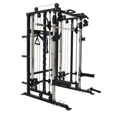 Force USA G3 V2 All-In-One Trainer featuring power rack, Smith machine, and cable system.
