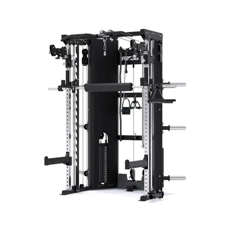 Force USA C10 All-In-One Trainer featuring Power Rack, Smith Machine, and Cable Pulley System.​

