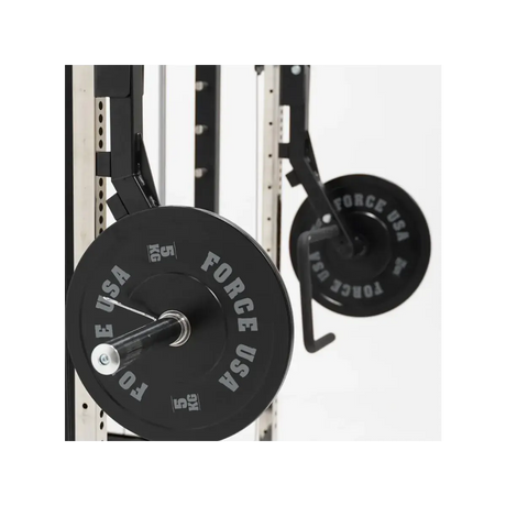 Force USA G6 Jammer Arms attached to the G6 All-In-One Trainer, demonstrating various exercise options.​