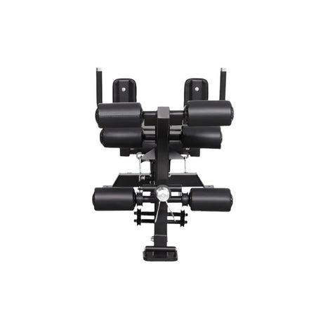 Force USA C10 Base Bench with leg curl, leg extension, and preacher curl attachments.​

