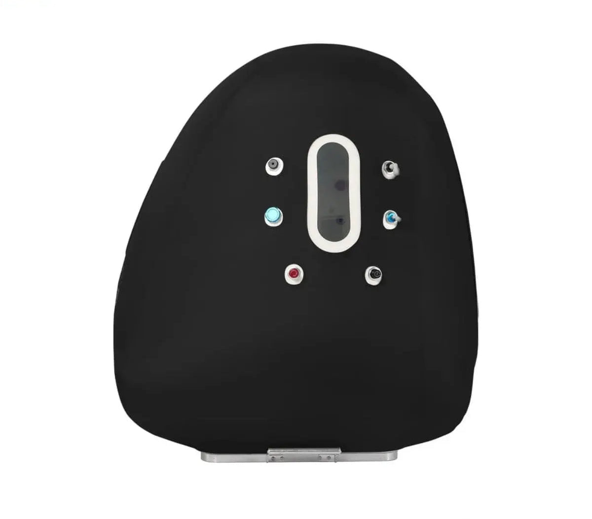 "ProReset Space wheelchair accessible hyperbaric chamber with foldable metal ramp and four viewing windows."​

