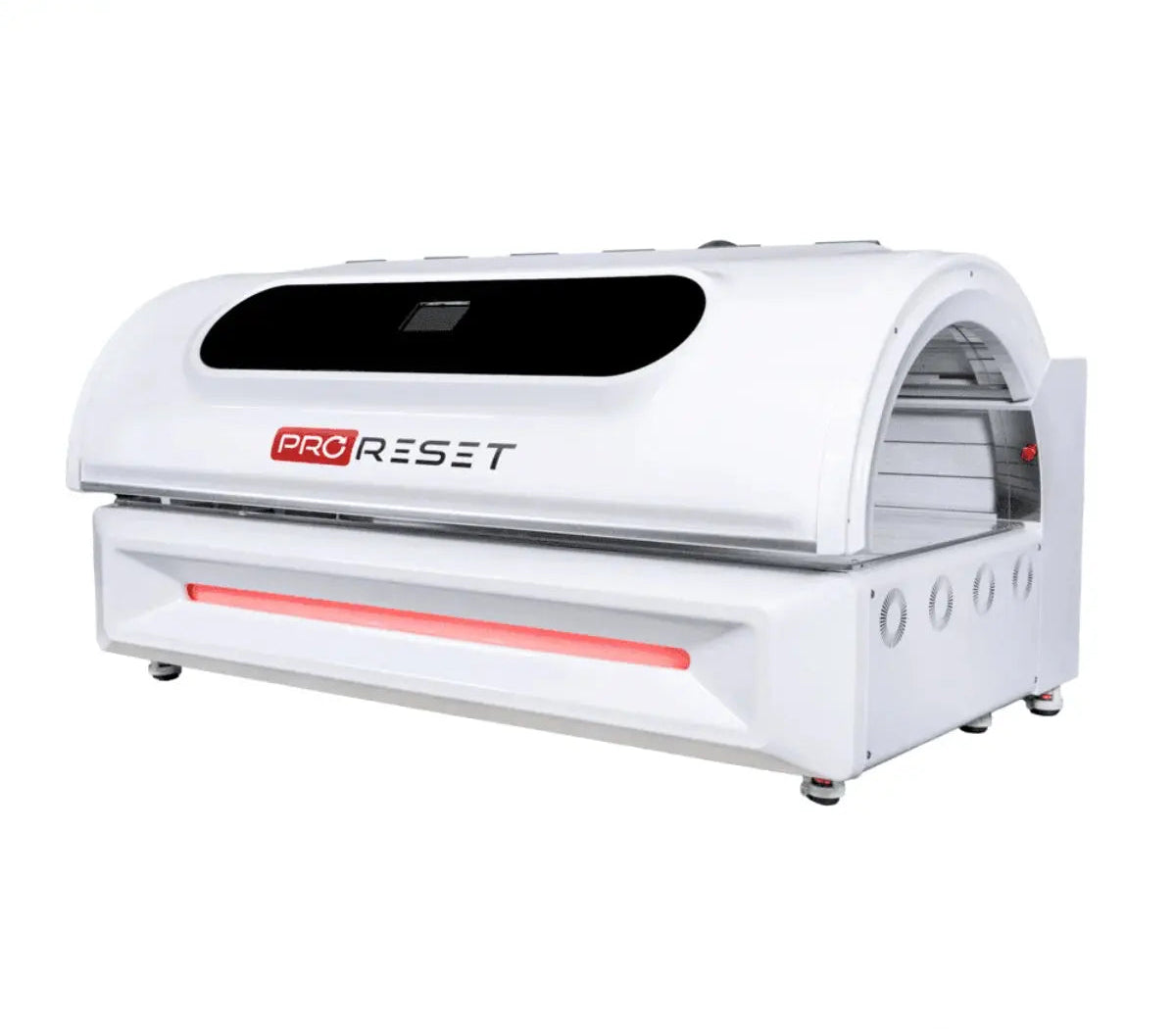 "ProReset NovaLight full body red light therapy bed with LCD touch controls and high-performance LEDs."​

