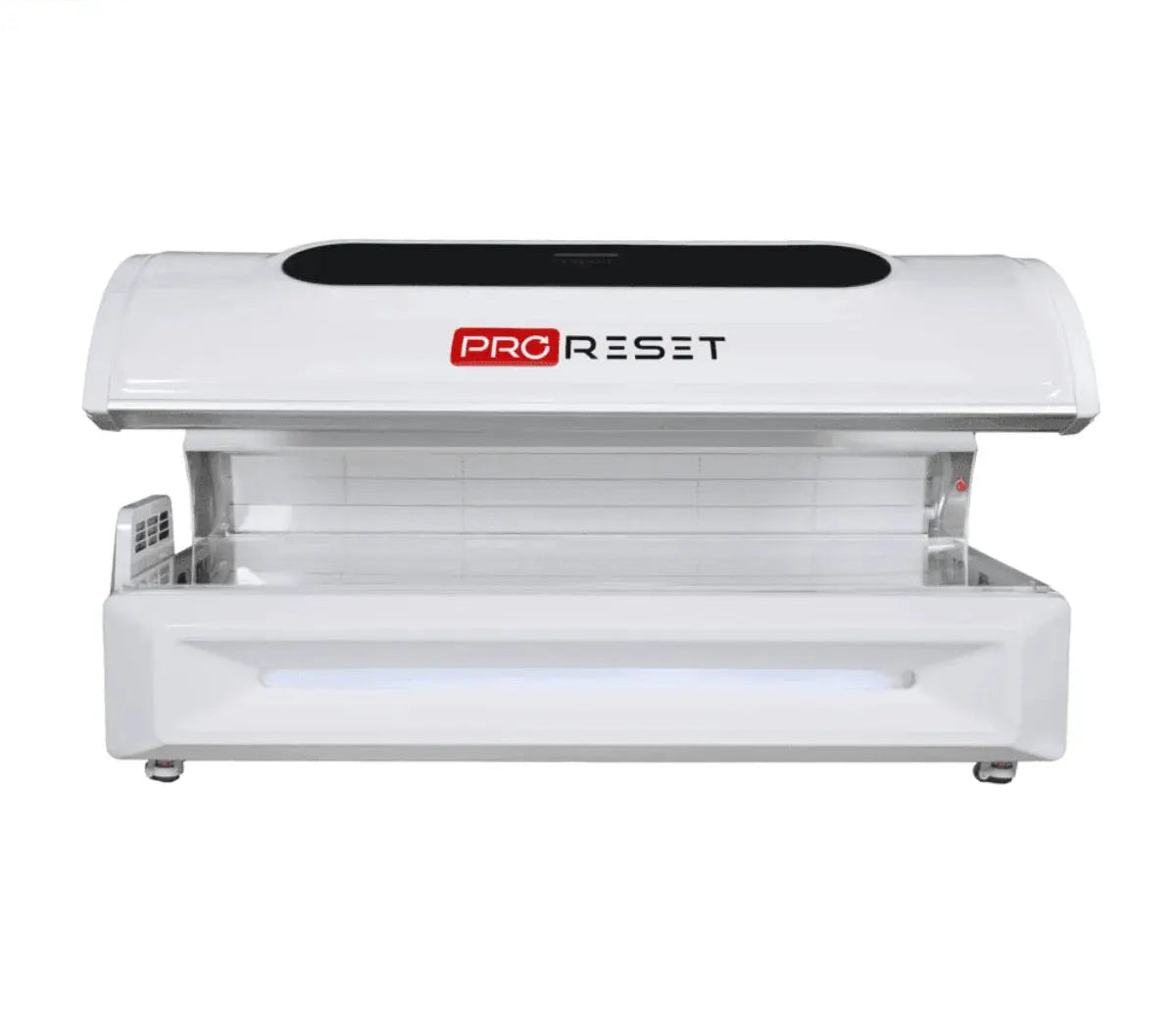"ProReset NovaLight full body red light therapy bed with LCD touch controls and high-performance LEDs."​

