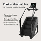 ProClimber – 15 Widerstandsstufen von Einsteiger bis High-Intensity, rutschfeste Pedale 25 × 21 cm