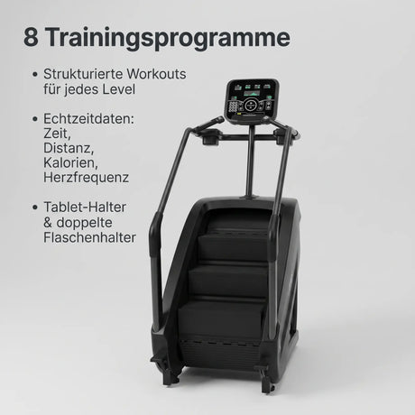 ProClimber – 8 Trainingsprogramme mit Echtzeitdaten: Zeit, Distanz, Kalorien, Herzfrequenz