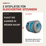 Frage und Antwort zu ProReset Atlantis Hyperbarkammer: Passt die Kammer in meinen Raum?
