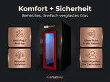 ProReset CryoPro e-Chill Elektrische Kryokammer – Grafik zu Komfort, dreifach verglastem Glas und Isolation