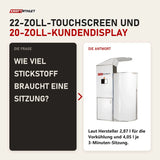 Frage und Antwort zu ProReset CryoPro Sauna Kryosauna: Wie viel Stickstoff braucht eine Sitzung?