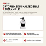 ProReset CryoPro Skin Kältegerät mit 4 Merkmalen: Laser-Abstandskontrolle und Hauttemperatursensor, Automatische Temperaturregelung, 35-l-Dewar-Behälter, 2 Düsen im Set: 7 und 9 mm
