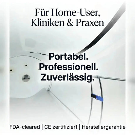 ProReset Flow 80 Softshell-Hyperbarkammer, Innenraum, Grafik zu Home-Usern, Kliniken und Praxen