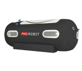 ProReset Flow 80 Softshell-Hyperbarkammer, Schrägansicht mit Logo und Fenstern auf dem Sockel