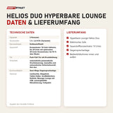 Technische Daten und Lieferumfang von ProReset Helios Duo Hyperbare Lounge als Tabelle