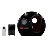 ProReset Helios Hyperbare Lounge – Seitenansicht in Schwarz mit zwei externen Modulen