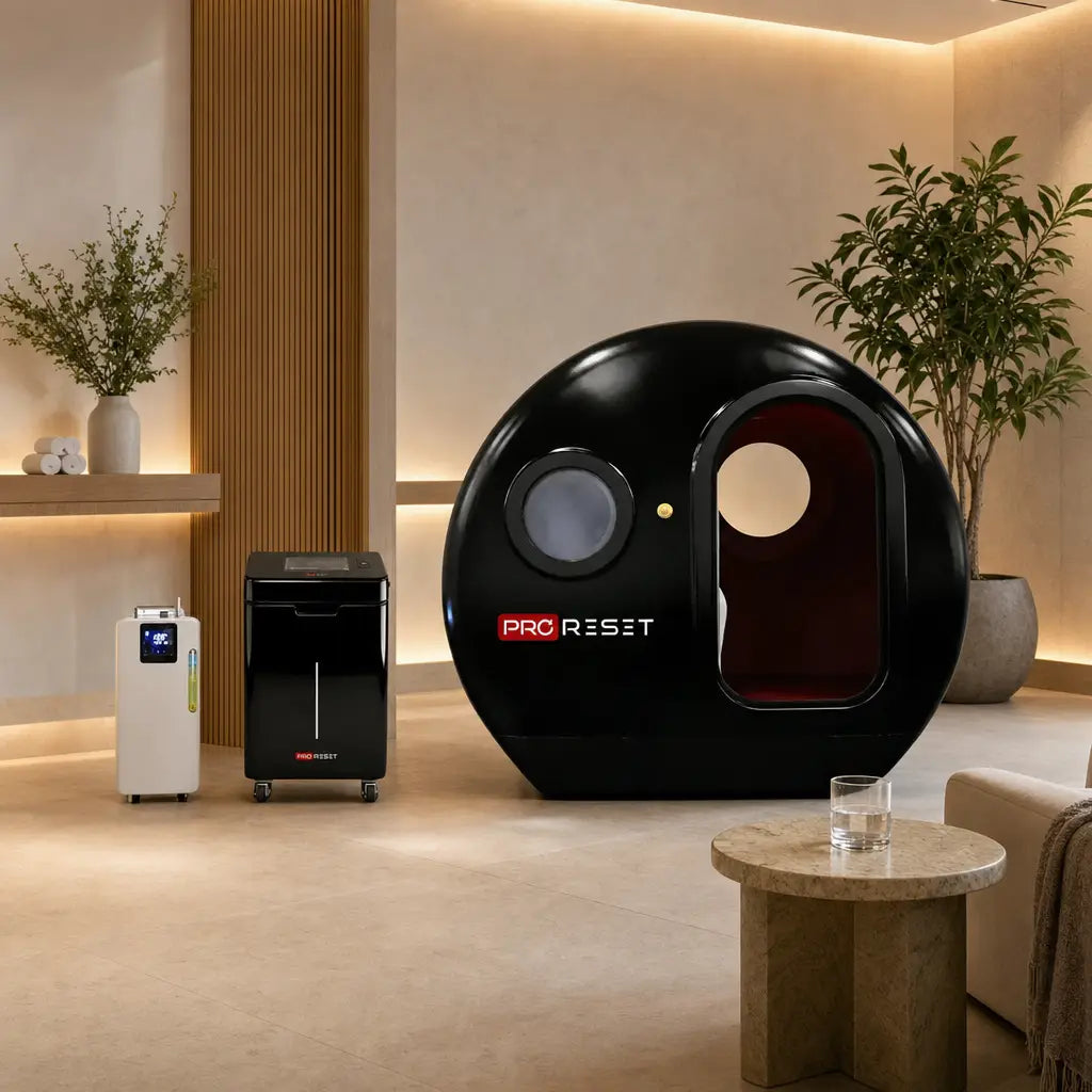 ProReset Helios Hyperbare Lounge in einer Premium-Wellness-Suite