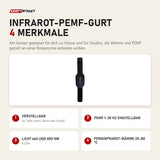 ProReset Infrarot-PEMF-Gurt mit 4 Merkmalen: Verstellbar, PEMF 1–30 Hz einstellbar, Licht 660 und 850 nm, Ferninfrarot-Wärme 25–80 °C