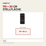 Maßbild ProReset Infrarot-PEMF-Matte Ganzkörper: Stellfläche 190 × 80 cm