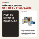 Frage und Antwort zu ProReset Matrix Hyperbarkammer: Passt die Kammer in meinen Raum?