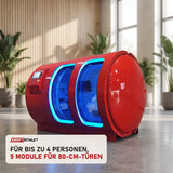 ProReset Mediterranean Hyperbarkammer in einer hellen Recovery-Lounge