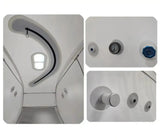 ProReset Oasis Softshell-Hyperbarkammer, Detailaufnahmen des Innenraums mit Fenster und Druckanzeigen