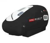 ProReset Oasis Softshell-Hyperbarkammer, Schrägansicht in Schwarz mit Sichtfenster oben