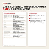 Technische Daten und Lieferumfang von ProReset Oasis Softshell-Hyperbarkammer als Tabelle