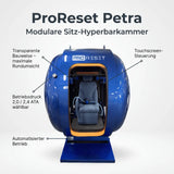 ProReset Petra modulare Sitz-Hyperbarkammer – transparente Bauweise, 2,0/2,4 ATA, Touchscreen