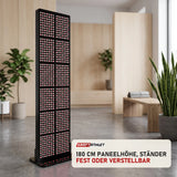 ProReset ProRed Max Rotlicht-Infrarotpaneel in einer hellen Recovery-Lounge