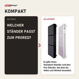 Frage und Antwort zu ProReset ProRed Rotlicht-Infrarotpaneel: Welcher Ständer passt zum ProRed?