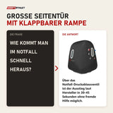 Frage und Antwort zu ProReset Space Softshell-Hyperbarkammer: Wie kommt man im Notfall schnell heraus?