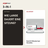 Frage und Antwort zu ProReset VacuPro Vakuum-Wellnesssystem: Wie lange dauert eine Sitzung?